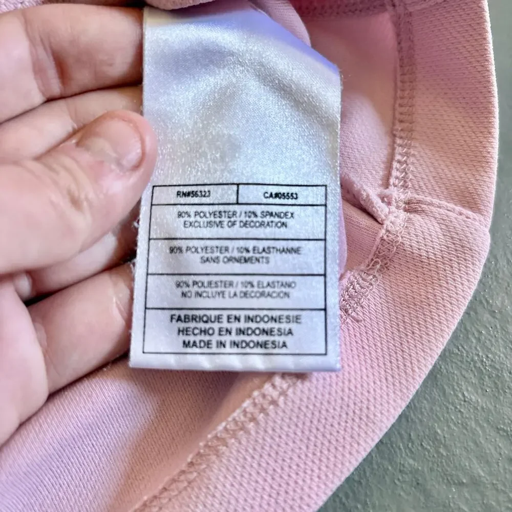 Nike Pink Quarter Zip Womens Small Y2K Grey Tag VTG Nike Lightweight Jacket